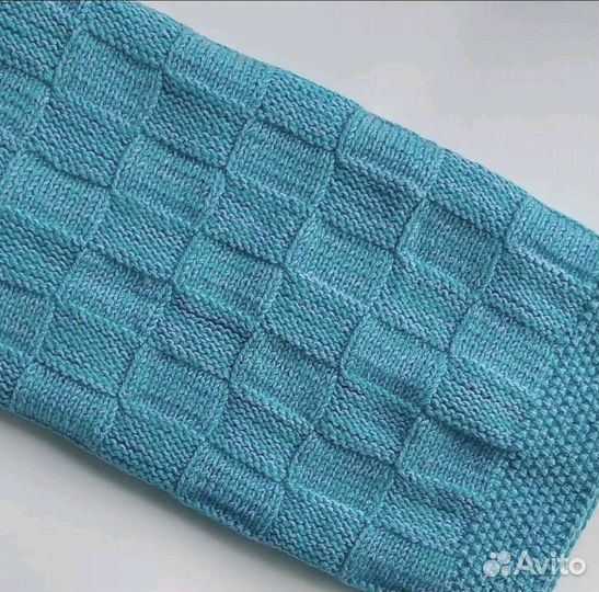Плед детский вязаный