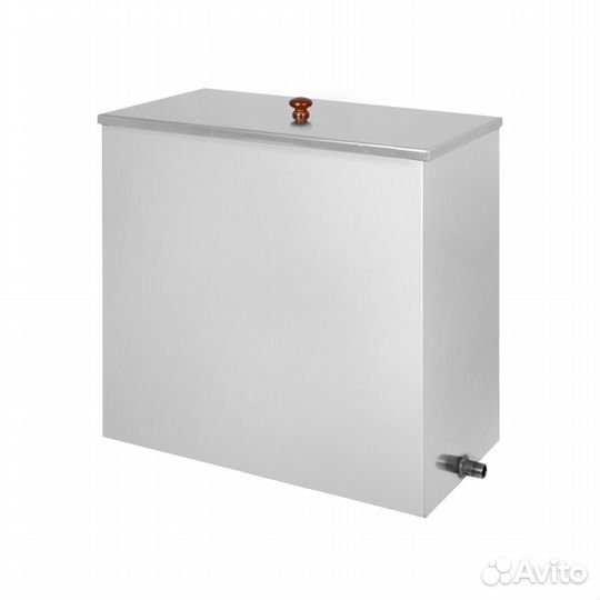 Бак для печи 80л (Прямоуг)плоское дно 1 штуцер 