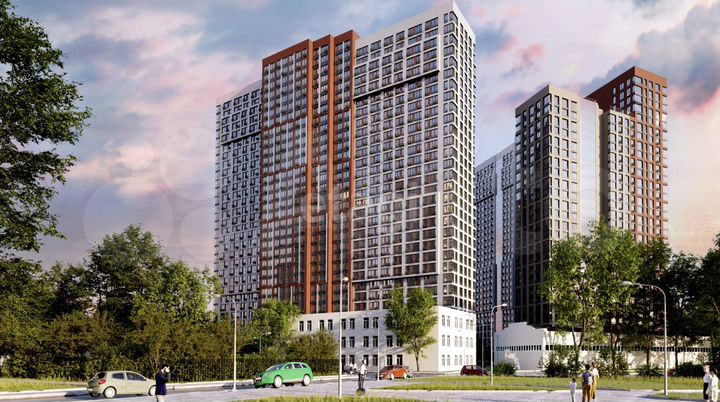 2-к. квартира, 53,7 м², 10/32 эт.