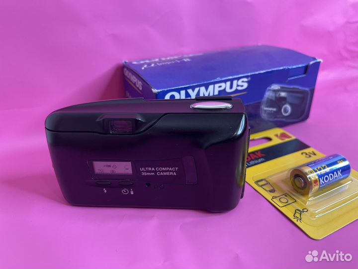 Пленочный фотоаппарат olympus mju ii (black)