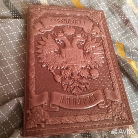 Обложка на паспорт, натуральная кожа