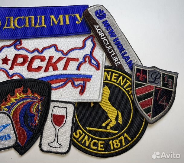 Вышивка на одежде, шевроны, нашивки, логотипы