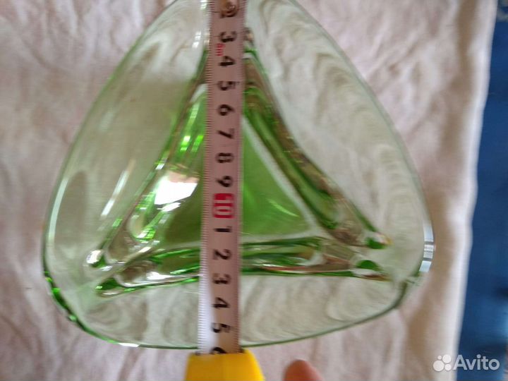 Ваза цветное гутное стекло Богемия