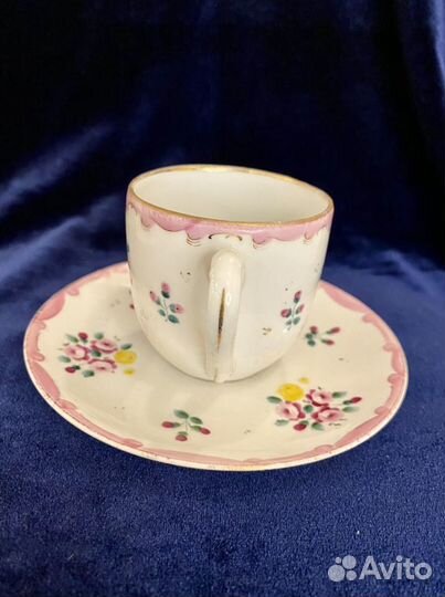 Кофейная пара.Раннее Дулево.Фарфор