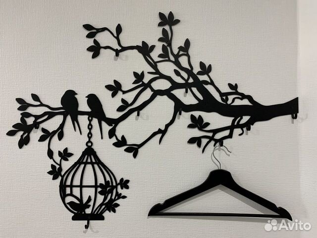 Вешалка настенная ручной работы