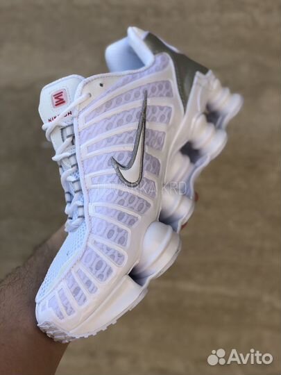 Кроссовки Nike Shox TL White Mettalic Silver