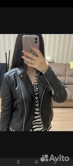 Кожаная куртка косуха 42