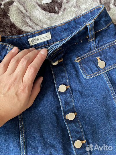Юбка джинсовая zara