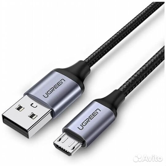 Кабель USB-A - microusb 3m Ugreen US290 #396460