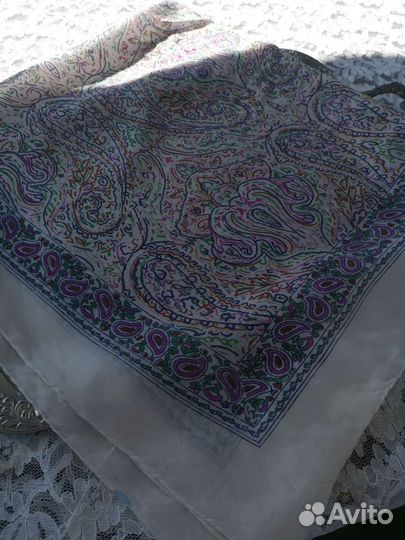 Большой платок хлопок Шёлк