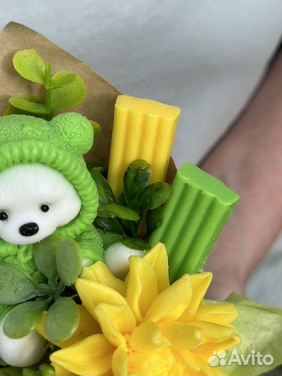 Букет из мыла учителю к 1 сентября, цветы в школу