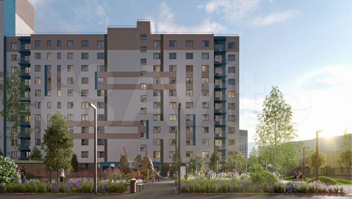 1-к. квартира, 34,4 м², 13/16 эт.