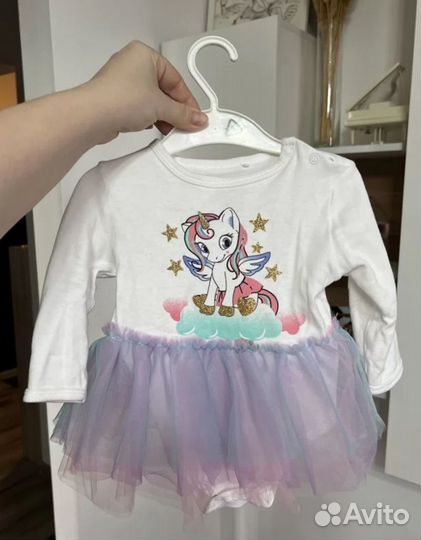 Вещи для девочки пакетом 3-6 месяцев