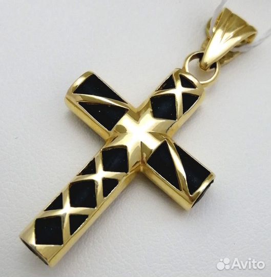 Крест / 4,83г / Золото585 / каучук