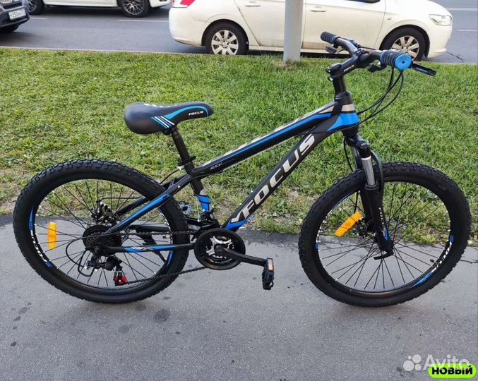 Горный подростковый велосипед Чёрный-синий
