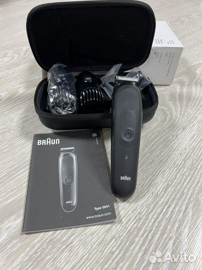 Триммер для бороды и усов Braun mbmgk5, черный