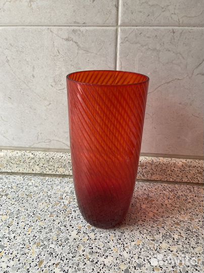 Ваза цветное стекло СССР