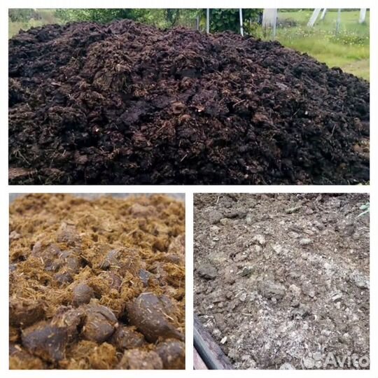 Навоз конский, крс,куриный