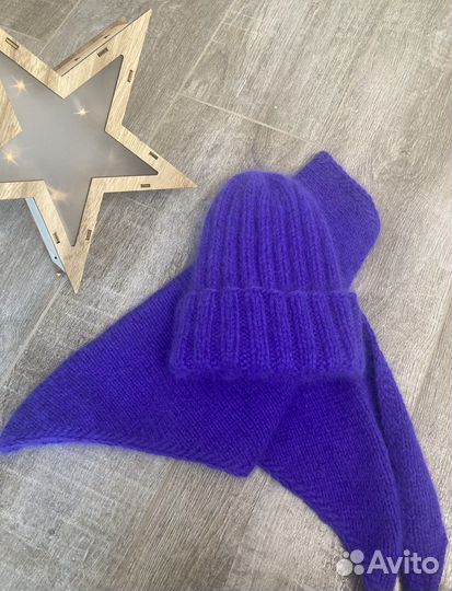 Шапочка, бактус из пуха норка