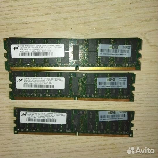 Ceрверная память 4GB DDR2 Micron