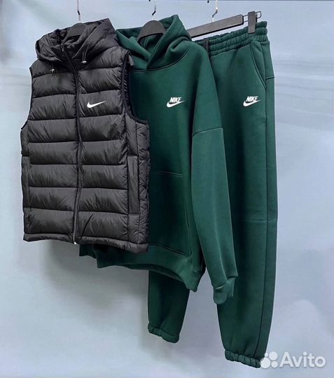 Костюм с жилеткой на флисе спортивный