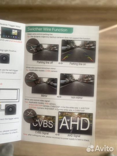 Камера заднего вида greenYi 170*AHD