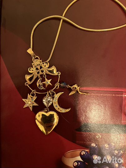 Винтажный кулон на цепочке kirks folly