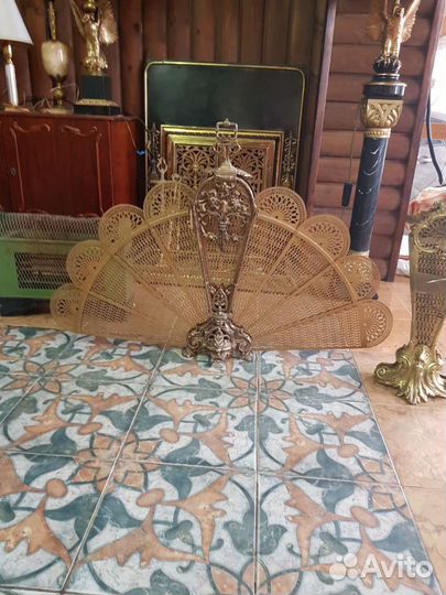 Веер.каминный портал с аксессуарами