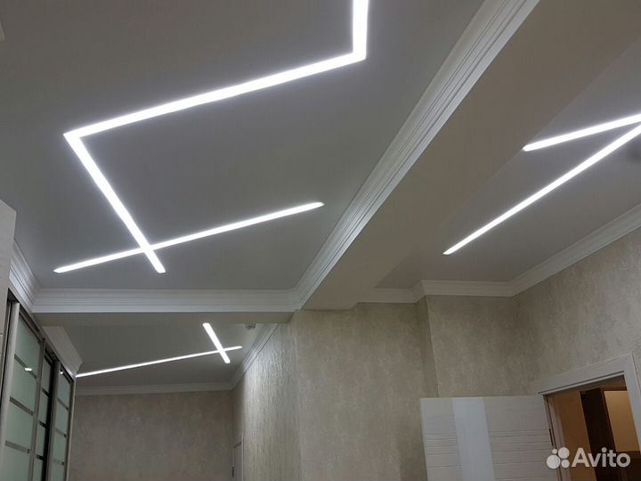 Натяжные потолки установка