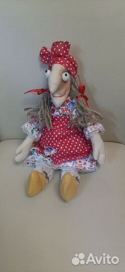 Баба -Яга текстильная,ручной работы