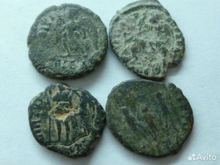 Набор древне Римских монет 4 века. оригиналы (50)