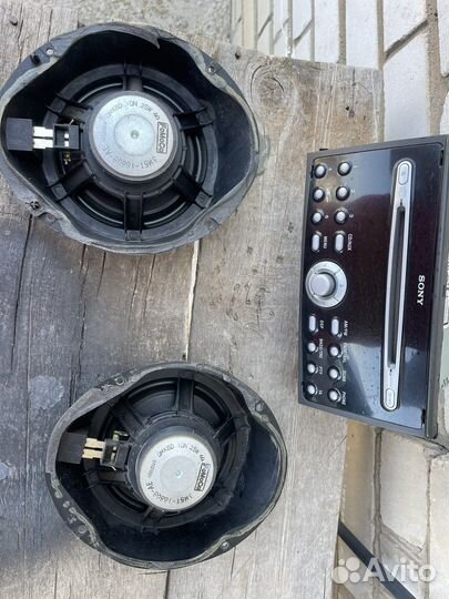 Магнитола sony 2din и две пары динамиков