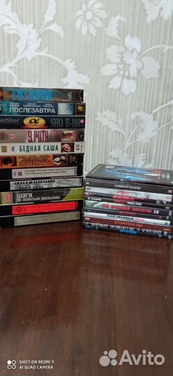 Видео.кассеты и диски с фильмами