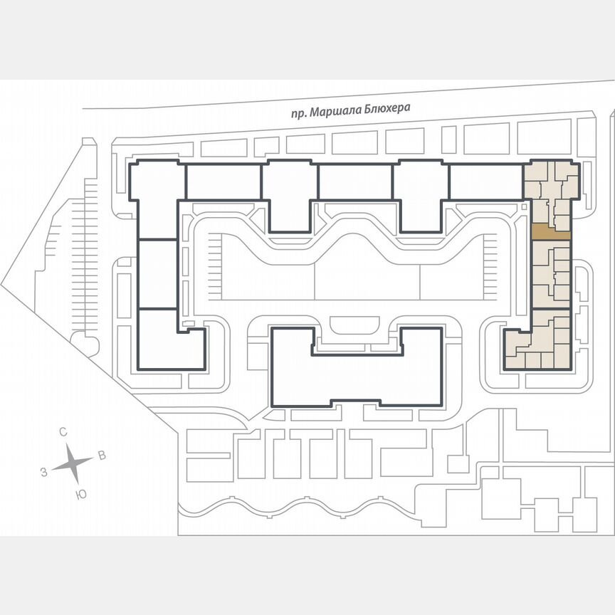 2-к. квартира, 67,1 м², 9/17 эт.