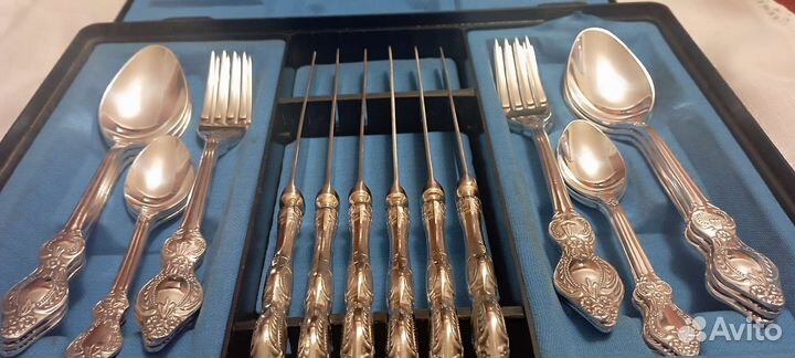 Набор столовых приборов Уральская Роза мельхиор