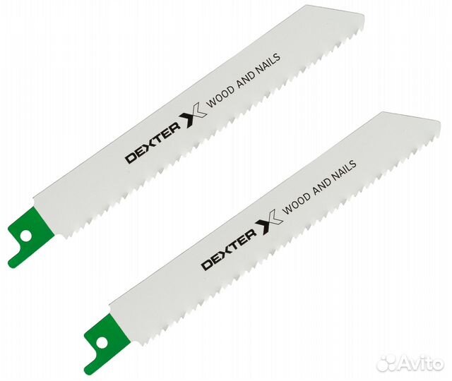 Пилки по дереву с гвоздями 100 мм, 2 шт., прямой р