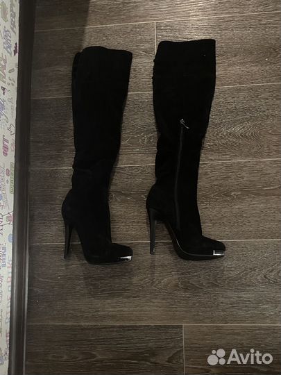 Ботфорты замшевые 36