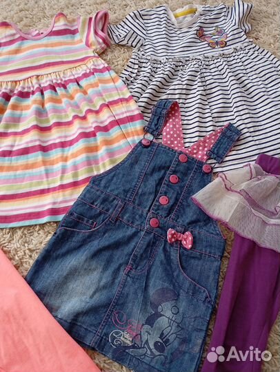 Детские вещи 2 больших пакета на девочку 86-92