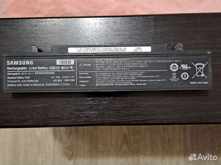 Аккумулятор для ноутбука samsung