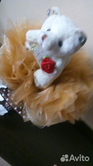 Букет с игрушкой