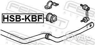 Втулка переднего стабилизатора d30 HSB-KBF Febest