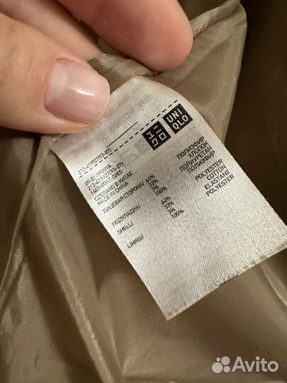 Плащ тренч uniqlo