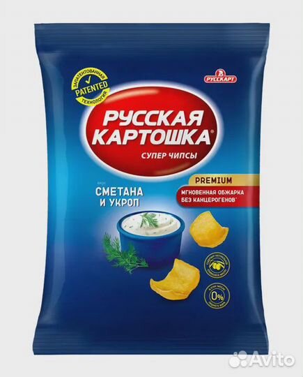 Русская картошка 80гр ассорти. Годен до 12.11.24
