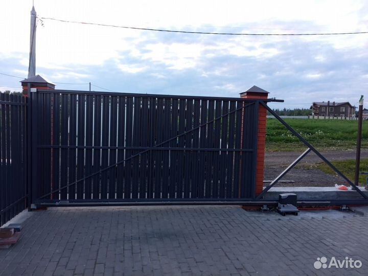 Откатные ворота с автоматикой