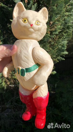 Игрушка старинная Кот в сапогах. тхк. СССР