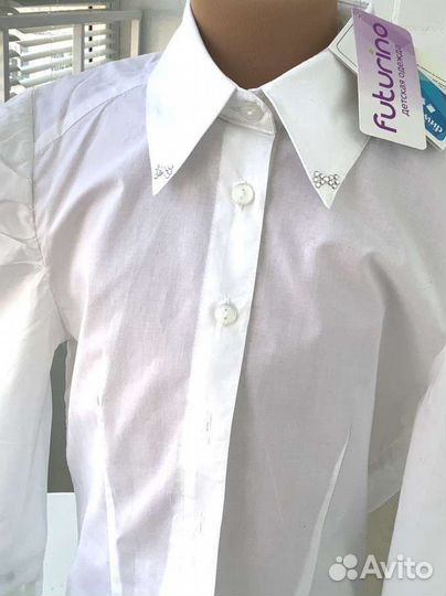 Рубашка/блузка для девочки, Новая, р. 128