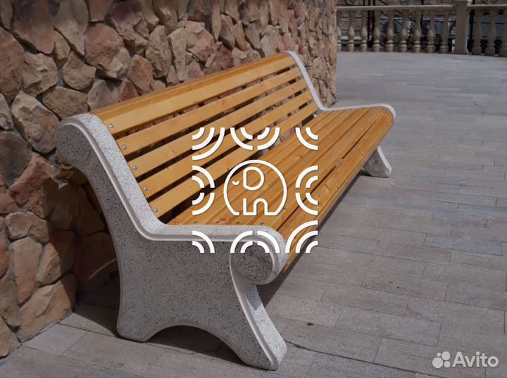 Лавочки из бетона Классик у производства