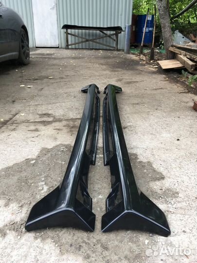 Накладки на пороги Sport для Mazda 3