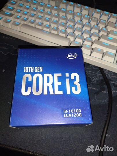 Процессор intel core i3 10100 box с видеоядром