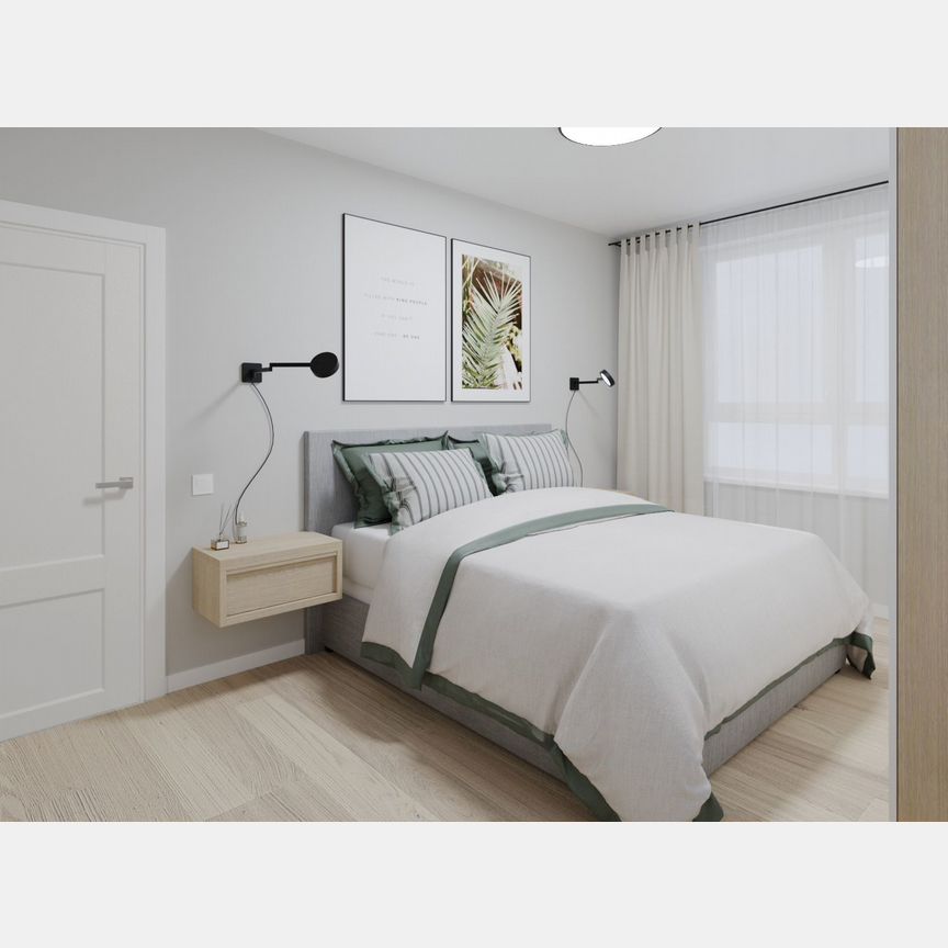 2-к. квартира, 56 м², 2/12 эт.